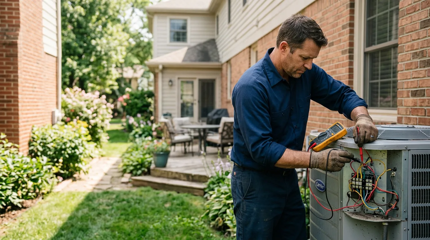 HVAC technician working near Kettle Island, KY